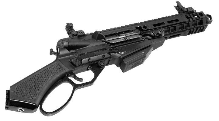 G&G LevAR 7 Zoll Shorty-Rifle Gas Lever Action Vollmetall 6mm BB schwarz Bild 5