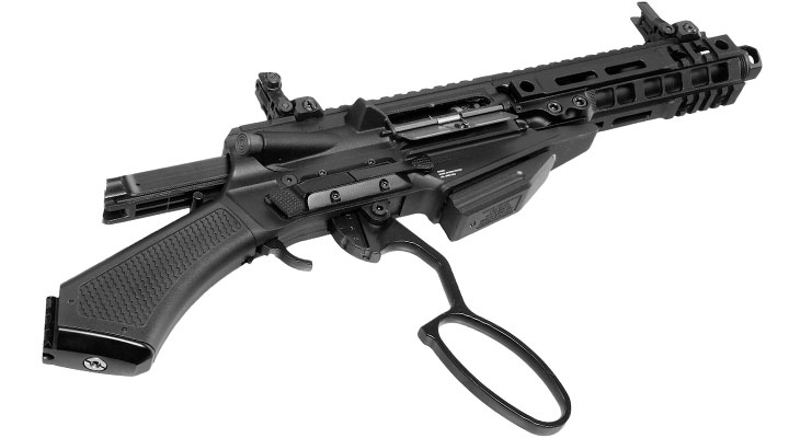 G&G LevAR 7 Zoll Shorty-Rifle Gas Lever Action Vollmetall 6mm BB schwarz Bild 6