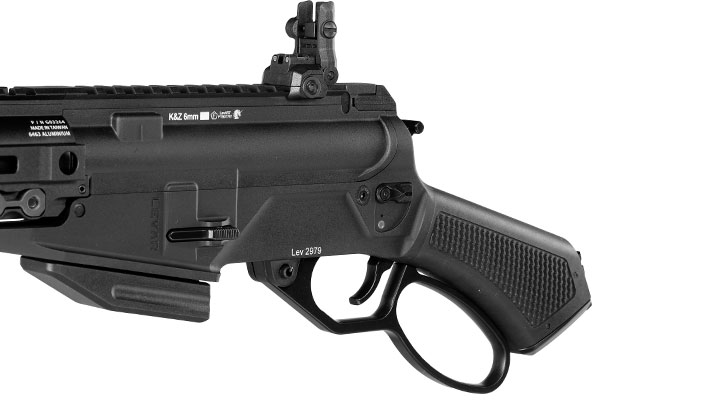 G&G LevAR 7 Zoll Shorty-Rifle Gas Lever Action Vollmetall 6mm BB schwarz Bild 8