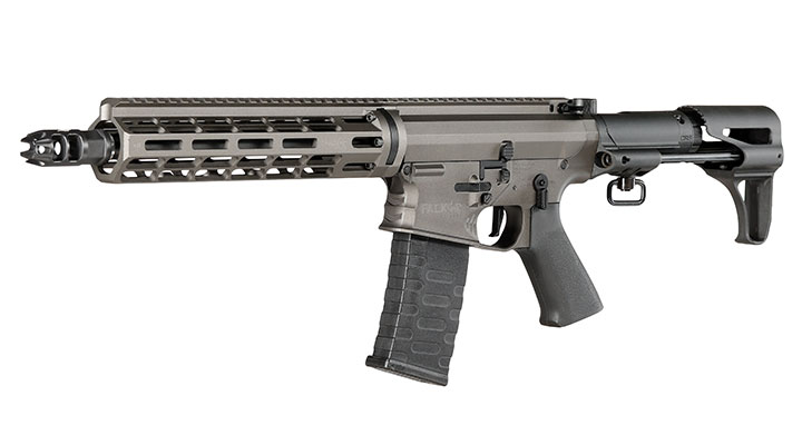 APS / EMG Falkor Defense Blitz Compact CRS eSilver Edge SDU-MosFet Vollmetall S-AEG 6mm grau