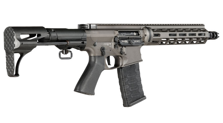 APS / EMG Falkor Defense Blitz Compact CRS eSilver Edge SDU-MosFet Vollmetall S-AEG 6mm grau Bild 3