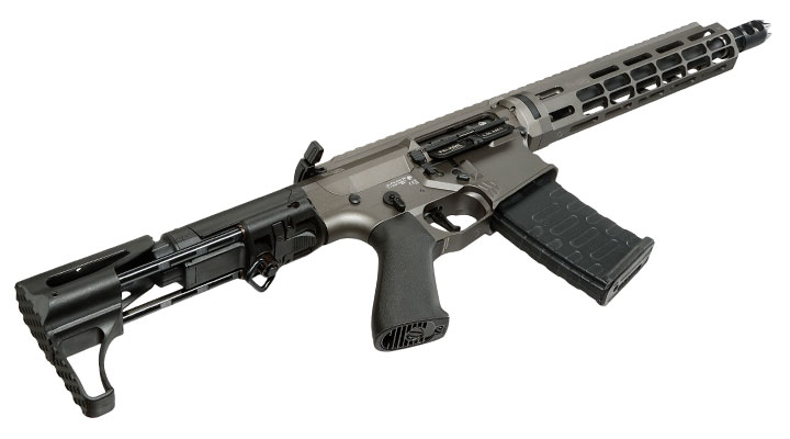 APS / EMG Falkor Defense Blitz Compact CRS eSilver Edge SDU-MosFet Vollmetall S-AEG 6mm grau Bild 5