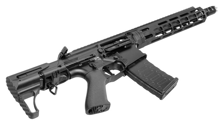 APS / EMG Falkor Defense Blitz Compact CRS eSilver Edge SDU-MosFet Vollmetall S-AEG 6mm schwarz Bild 4