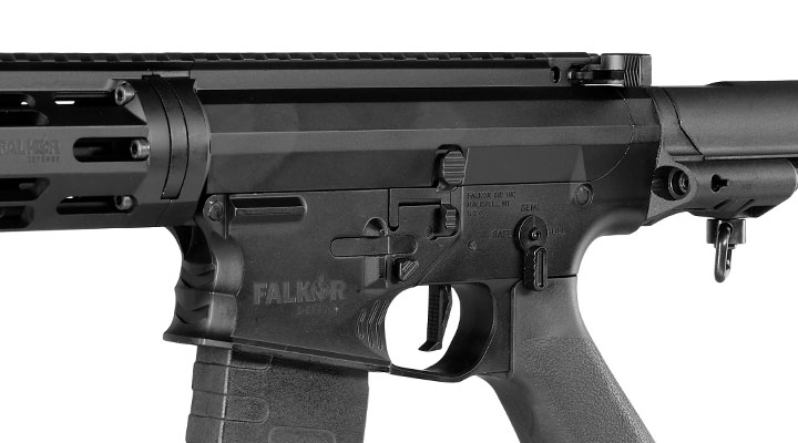 APS / EMG Falkor Defense Blitz Compact CRS eSilver Edge SDU-MosFet Vollmetall S-AEG 6mm schwarz Bild 7