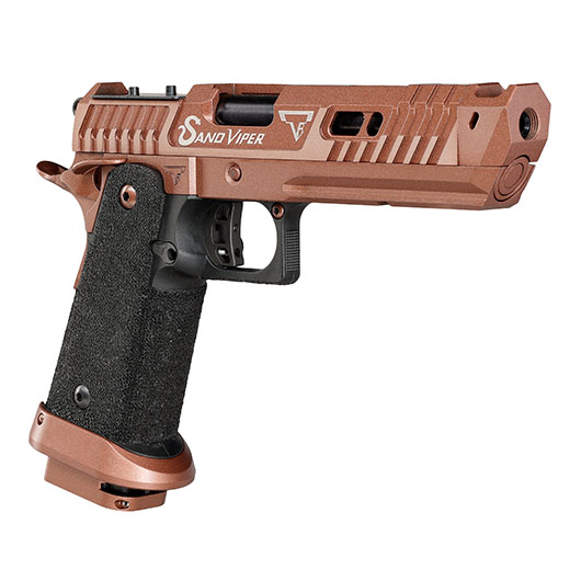 Army Armament TTI Innovations 2011 Sand Viper RMR Ready Vollmetall GBB 6mm BB coyote-bronze - Standard Version Bild 7