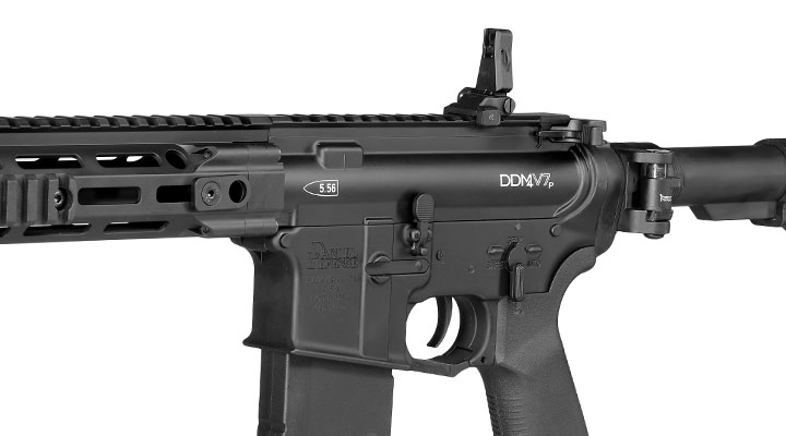 APS / EMG Daniel Defense DDM4 V7P Pistol Edge II MosFet Vollmetall S-AEG 6mm BB schwarz Bild 9