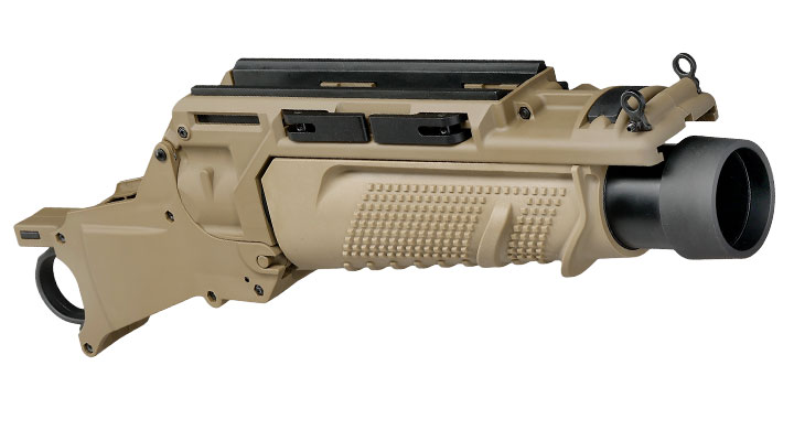 VFC EGLM 40mm Granatwerfer f. SCAR-L / MK16 und SCAR-H / MK17 Airsoftgewehre tan Bild 10