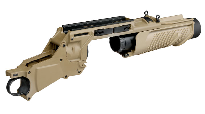 VFC EGLM 40mm Granatwerfer f. SCAR-L / MK16 und SCAR-H / MK17 Airsoftgewehre tan Bild 8