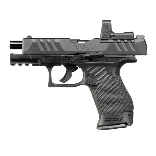 Walther PDP Compact 4 Zoll Set inkl. RDS 8 Red-Dot mit Metallschlitten CO2 BlowBack 6mm BB schwarz Bild 2
