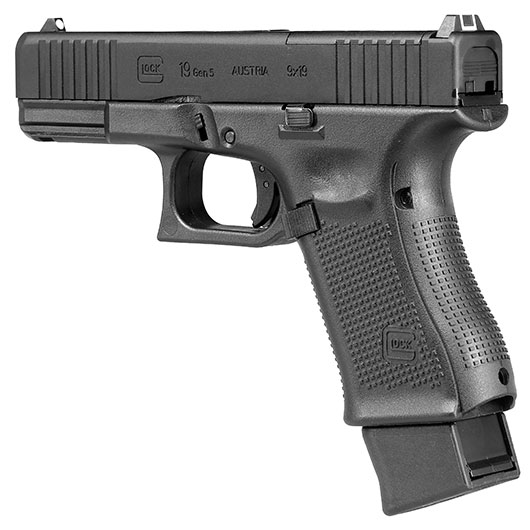 Glock 19 Gen. 5 MOS Airsoft mit Metallschlitten CO2 BlowBack 6mm BB schwarz Bild 8