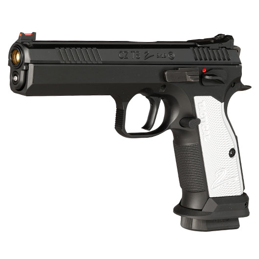 KJ Works CZ TS 2 Silver Vollmetall CO2 BlowBack 6mm BB schwarz