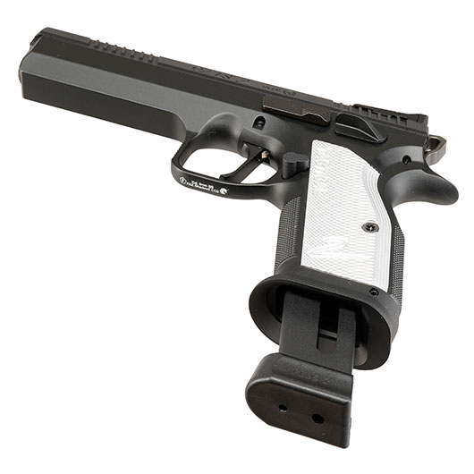 KJ Works CZ TS 2 Silver Vollmetall CO2 BlowBack 6mm BB schwarz Bild 6