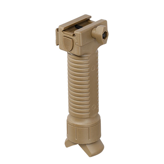 Nuprol Tactical Bipod Frontgriff mit integriertem Zweibein f. 20 - 22mm Schienen tan Bild 2