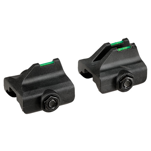 Vorsk VMP-2 V-Sight Zielvisier-Set mit integrierten Fiber-Optiken f. 20 - 22 mm Schienen schwarz Bild 2