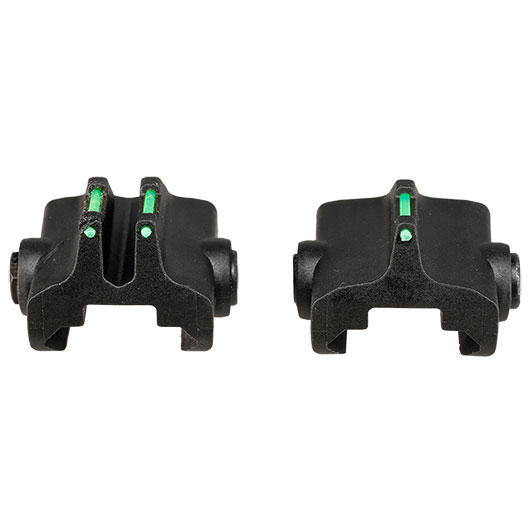 Vorsk VMP-2 V-Sight Zielvisier-Set mit integrierten Fiber-Optiken f. 20 - 22 mm Schienen schwarz Bild 4