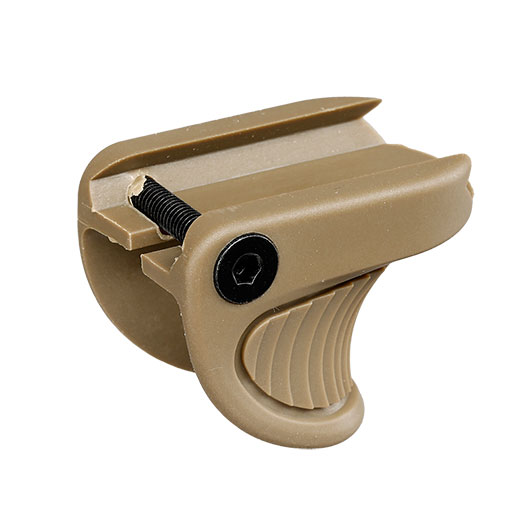 Nuprol Mini Finger Grip / Finger Stop aus Verbundkunststoff fr 20 - 22 mm Schienen tan Bild 1