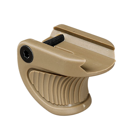 Nuprol Mini Finger Grip / Finger Stop aus Verbundkunststoff fr 20 - 22 mm Schienen tan Bild 4