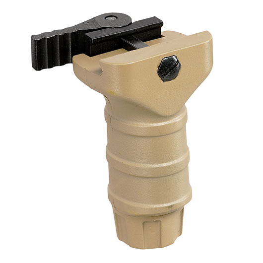 Nuprol QD Stub Ridge Vertical Frontgriff Short-Type f. 20 - 22 mm Schienen tan Bild 1
