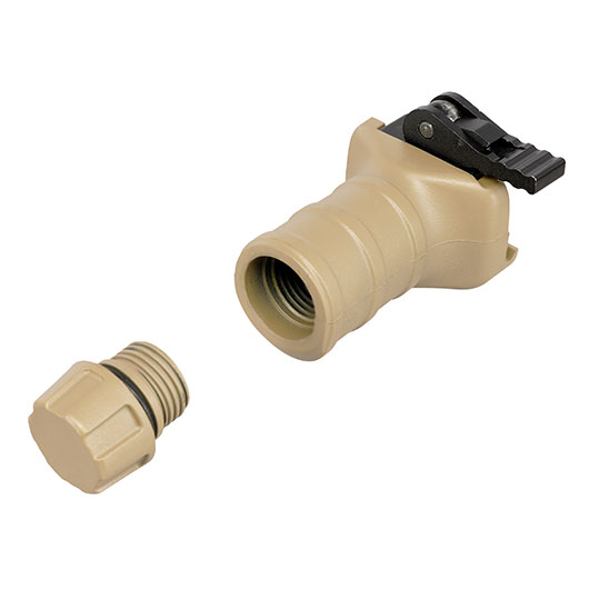Nuprol QD Stub Ridge Vertical Frontgriff Short-Type f. 20 - 22 mm Schienen tan Bild 8