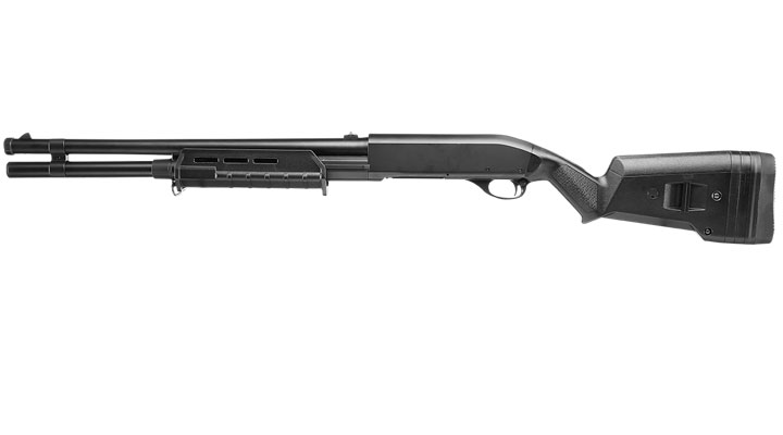 Cyma M870 MP-Style Shotgun Long-Type Tri-Barrel Vollmetall Springer 6mm BB schwarz Bild 1