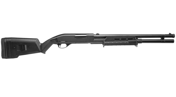 Cyma M870 MP-Style Shotgun Long-Type Tri-Barrel Vollmetall Springer 6mm BB schwarz Bild 2