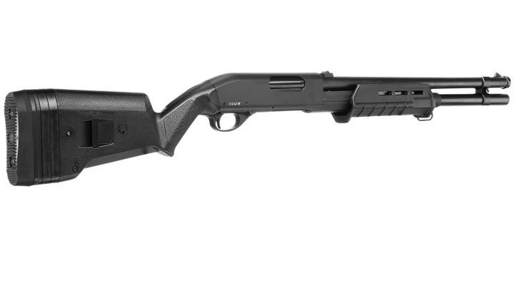 Cyma M870 MP-Style Shotgun Long-Type Tri-Barrel Vollmetall Springer 6mm BB schwarz Bild 3