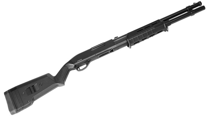 Cyma M870 MP-Style Shotgun Long-Type Tri-Barrel Vollmetall Springer 6mm BB schwarz Bild 4