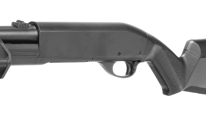 Cyma M870 MP-Style Shotgun Long-Type Tri-Barrel Vollmetall Springer 6mm BB schwarz Bild 7