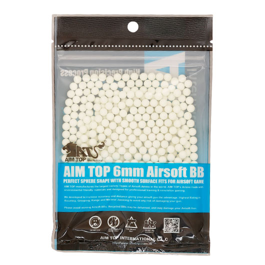 AIM Top High Precision Nigh Glow Tracer BIO 0.32g 500er Beutel weiss Bild 1
