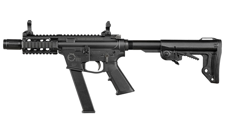 King Arms TWS 9mm SBR Lite Polymergehuse Gas-Blow-Back 6mm BB schwarz Bild 2