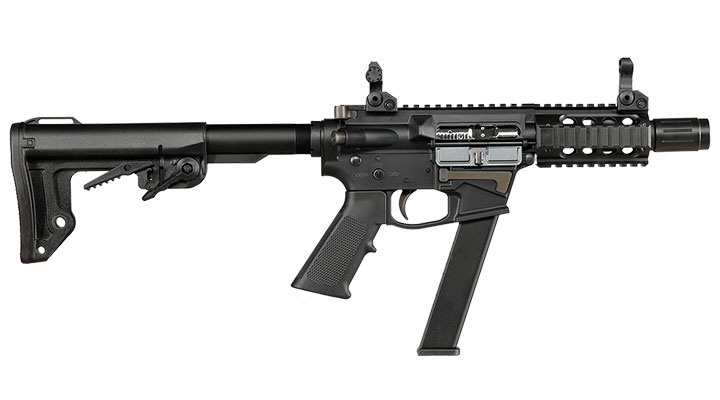 King Arms TWS 9mm SBR Lite Polymergehuse Gas-Blow-Back 6mm BB schwarz Bild 3
