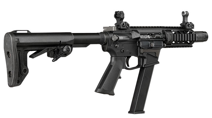 King Arms TWS 9mm SBR Lite Polymergehuse Gas-Blow-Back 6mm BB schwarz Bild 4