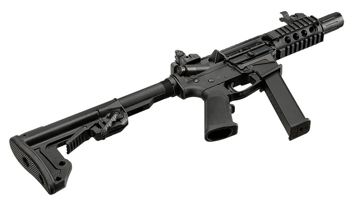 King Arms TWS 9mm SBR Lite Polymergehuse Gas-Blow-Back 6mm BB schwarz Bild 6