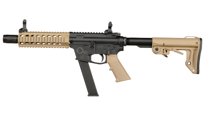 King Arms TWS 9mm Carbine Lite Polymergehuse Gas-Blow-Back 6mm BB Dualtone Bild 2