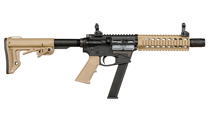King Arms TWS 9mm Carbine Lite Polymergehuse Gas-Blow-Back 6mm BB Dualtone Bild 3
