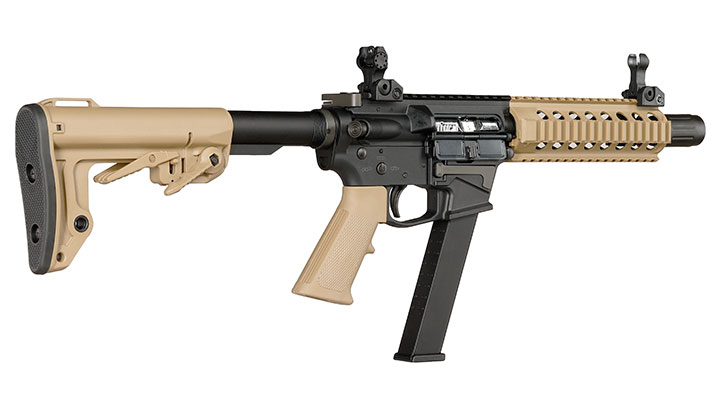 King Arms TWS 9mm Carbine Lite Polymergehuse Gas-Blow-Back 6mm BB Dualtone Bild 4
