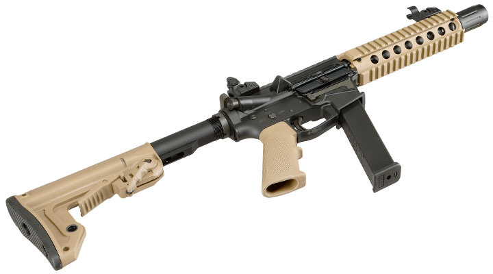 King Arms TWS 9mm Carbine Lite Polymergehuse Gas-Blow-Back 6mm BB Dualtone Bild 6