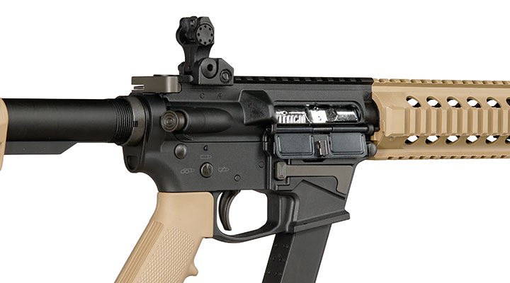 King Arms TWS 9mm Carbine Lite Polymergehuse Gas-Blow-Back 6mm BB Dualtone Bild 9
