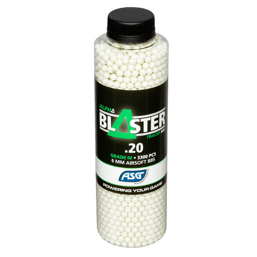 ASG Alpha Blaster Tracer Grade IV Precision BBs 0,20g 3.300er Flasche grn Bild 2