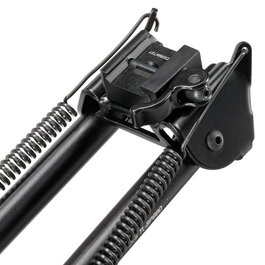 UTG Tactical Operation Metall QD Zweibein - Gummife 195 - 315 mm schwarz Bild 4