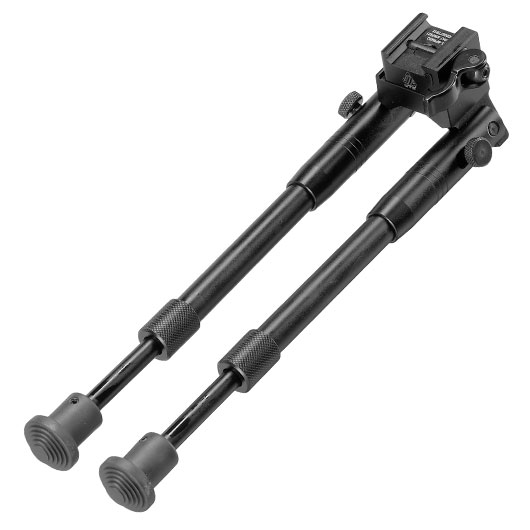 UTG Shooters Bipod Metall QD Zweibein - Gummife 205 - 250 mm schwarz Bild 7