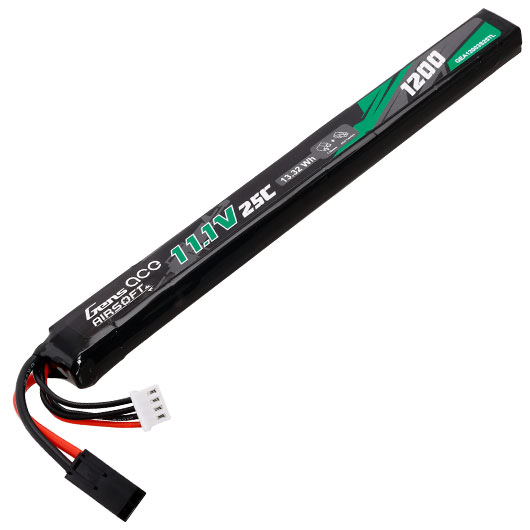 Gens Ace Airsoft LiPo Akku 11,1V 1200mAh 25C / 80C Stick-Type m. Mini-Tam Anschluss