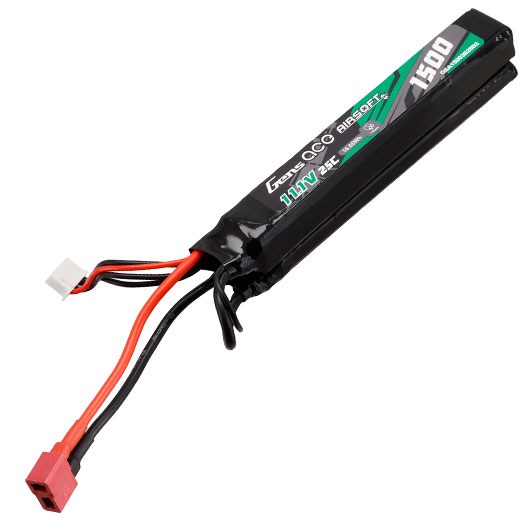 Gens Ace Airsoft LiPo Akku 11,1V 1500mAh 25C / 80C Small-Long Two-Panel Type m. T-Stecker Anschluss Bild 1
