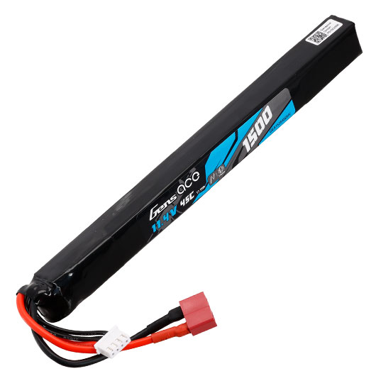 Gens Ace Airsoft LiPo LiHV Akku 11,4V 1500mAh 45C Stick-Type m. T-Stecker Anschluss Bild 2