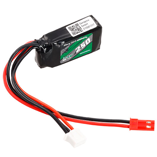 Gens Ace Airsoft LiPo Akku 7,4V 250mAh 35C / 70C f. Airsoftmodelle mit HPA-Systeme Bild 2