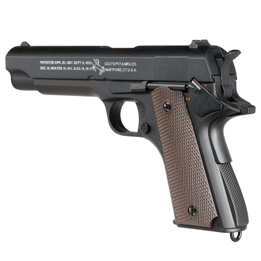 Cybergun Colt M1911A1 mit Metallschlitten Komplettset AEP 6mm BB schwarz - MosFet / LiPo Version Bild 7
