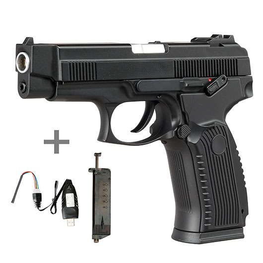 Cyma Grach MP-443 Komplettset AEP / EBB 6mm BB schwarz - MosFet / LiPo Version