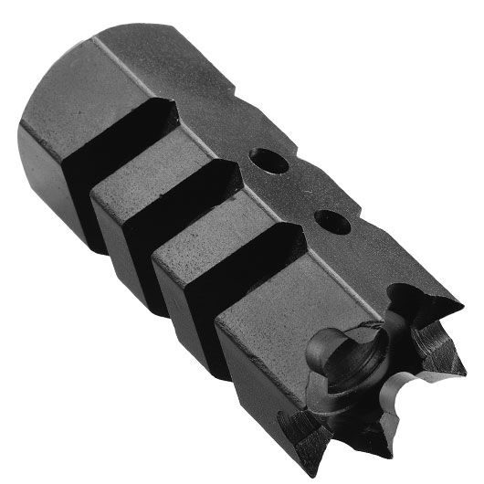 Evolution CNC Stahl Shark Flash-Suppressor schwarz 14mm- Bild 1