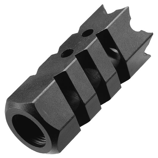 Evolution CNC Stahl Shark Flash-Suppressor schwarz 14mm- Bild 2