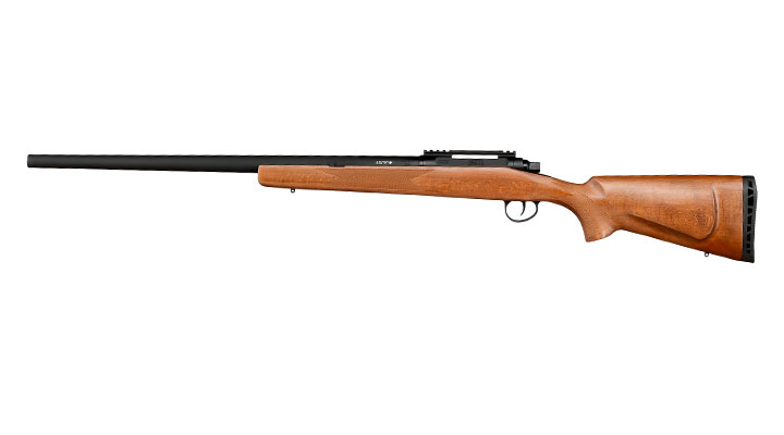 APS / EMG Barrett Fieldcraft Bolt Action Snipergewehr Springer 6mm BB Echtholz / schwarz Bild 1